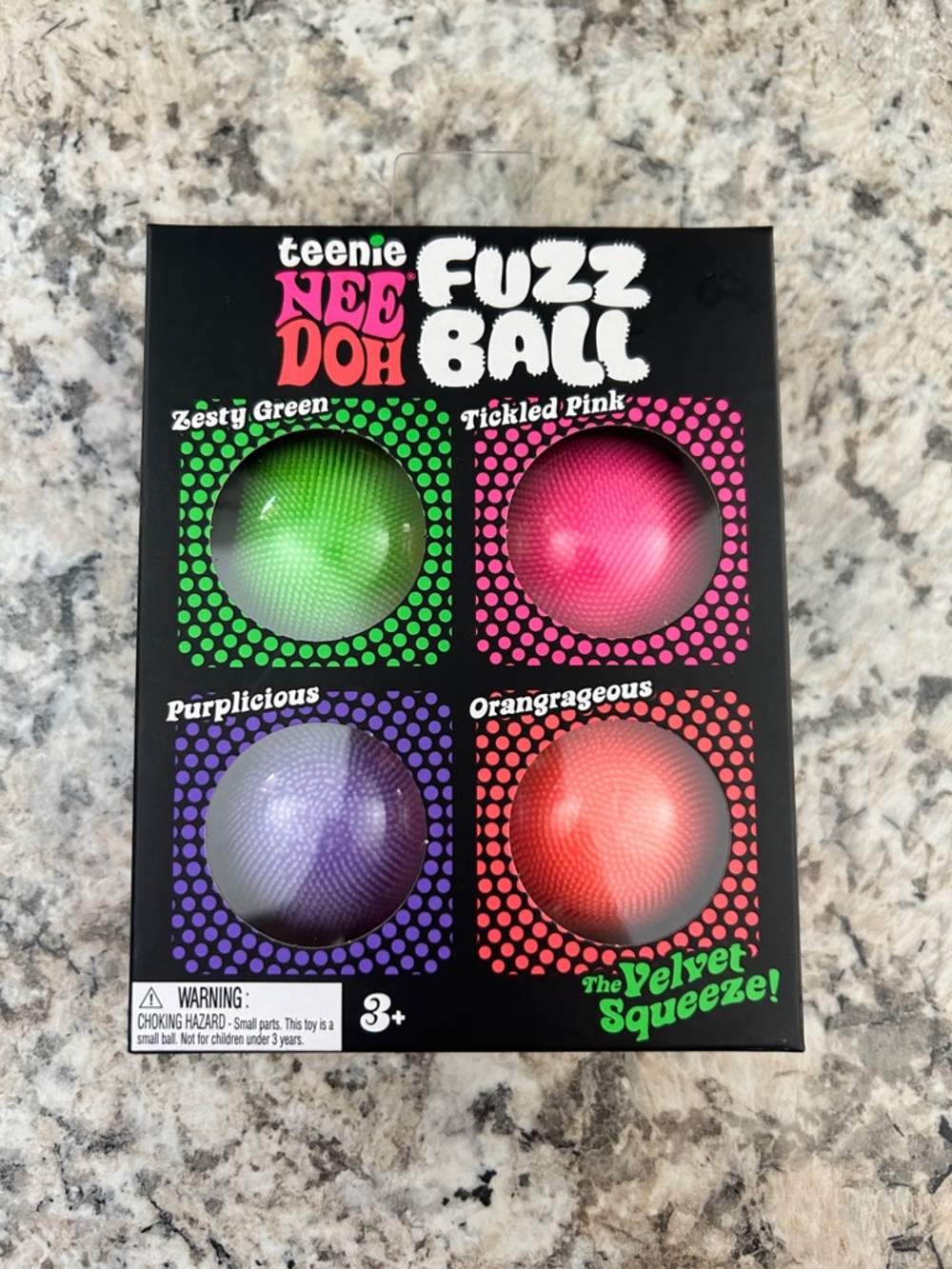 NeeDoh Teenie Fuzz Balls Pack Schylling Nee Doh Squishy Fidget Toys